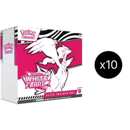 White Flare Elite Trainer Box Case - SV: White Flare (WHT)